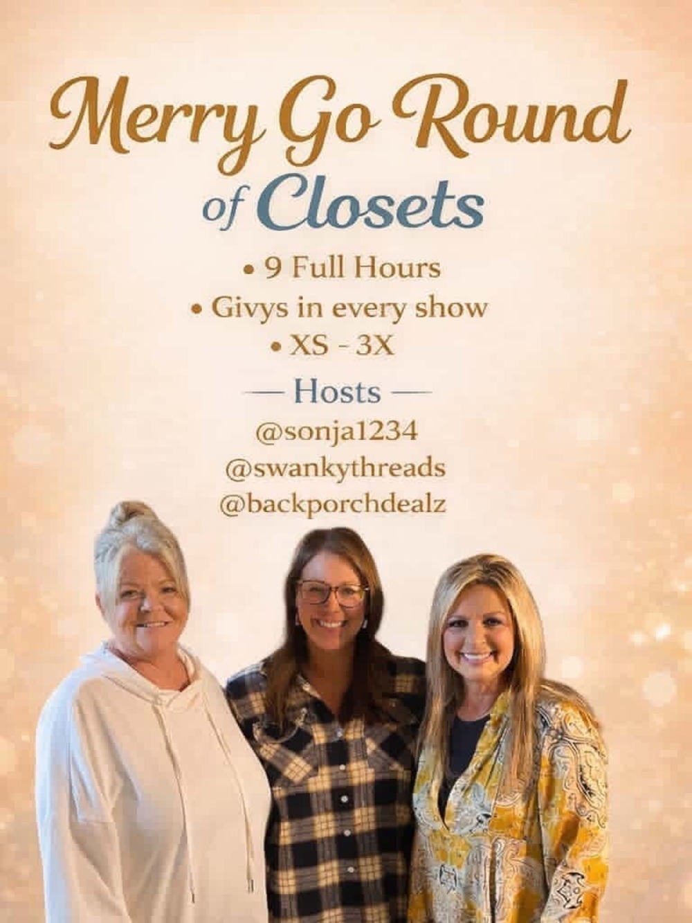 DATE TBD MERRY GO ROUND WITH THE 3 SISTERS - $5.00 & $8.00 STARTS